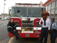 McGruff with Firetruck