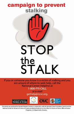 Campaign To Prevent Stalking Poster