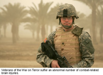 Soldier in Desert Caption