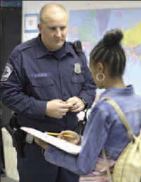 Cop with Student