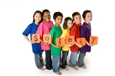 Kids With Safety Sign